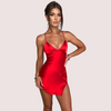Satin Summer Dress with Open Back