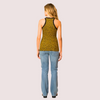 Bold Yellow Leopard Print Tank Top