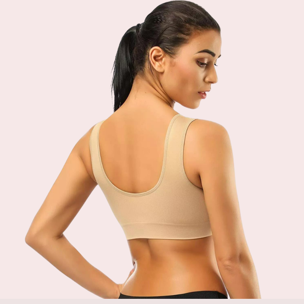 Beige Women&#39;s Ultimate Sports Bra for Yoga &amp; Gym