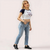 Women's Contrast Sleeve Graphic Crop Top – Urban Street Style Tee