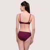 &quot;Pure&quot; Cotton Purple Bra Panty Set