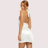 Flirty Satin: A Shining silk Mini Dress