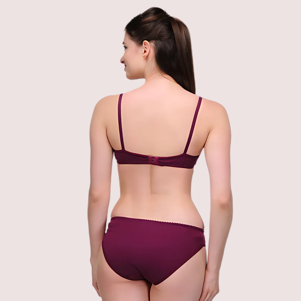 &quot;Elegant&quot; Solid Color Bra Sets ( Pk of 3)