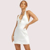Flirty Satin: A Shining silk Mini Dress