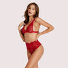 Sexy” stretch lace sexy bra set