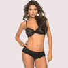 For My Love Black Fully Transparent Bra Set