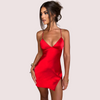Satin Summer Dress with Open Back