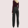 Women&#39;s Loose Straight Jeans in Smokey Black Denim