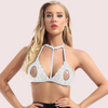 Romantic Sheer Lace Open Nipple Bralette