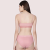 Wire-Free Women&#39;s Cotton Sports Bra Panty Set (2 pack)